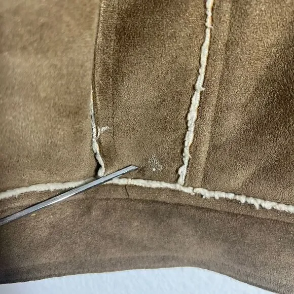 Men's Aeropostale Tan Zipper Front Lined Coat Size L - Picture 4 of 16